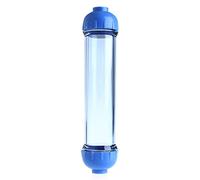 Filtre à eau avec boîtier transparent avec ports de 1/4" pour pré-filtration de l'eau et RO pour différents supports filtrants Chauffage d'aquarium Lumière Thermomètre Plantes Pompe à air Pompe à
