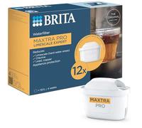 Filtre à eau BRITA MAXTRA PRO Limescale Expert pack semestriel de 12 filtres - NOUVELLE GÉNÉRATION FILTRES - Idéal pour les boissons chaudes & protection contre le calcaire pour machine à café et