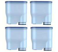 Filtre à eau CA6903 pour machine à café Aqua Clean et pour cartouche de charbon actif Saeco protège contre le calcaire et élimine les impuretés malsaines (lot de 4)