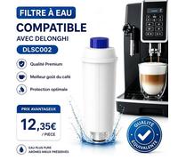Filtre à Eau Compatible avec Delonghi Magnifica S / Dinamica - DLSC002 - Pour ECAM ETAM ESAM BCO EC - 1 Pièce