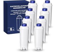 Filtre À Eau Compatible Avec De'Longhi, Pour Machines À Café Automatiques | ECAM Series, Dinamica, Cappuccino System, Magnifica, ETAM Autentica et différents modèles d'Esam, (8)