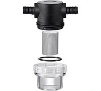 Filtre à eau de 1,27 cm avec filtre en acier inoxydable à 50 mailles pour contrôle du niveau d'eau en ligne, boîtier transparent pour un nettoyage facile, compatible avec