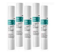 Filtre à eau domestique à sédiments 15" x 2,4", cartouche de remplacement pour sédiments d'acupuncture, pour filtre à eau de remplacement pour évier (5 pièces)(1 micron)