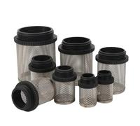 Filtre à eau durable en acier inoxydable 304 for aquariums, bassins et cultures hydroponiques - Lot de 10/20 pièces, filetage extérieur 1/2"-2"(20Pcsx2In)