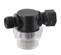 Filtre à eau en ligne de 1,27 cm pour BSP avec écran en acier inoxydable à 50 mailles, boîtier transparent, design de réglage de gravité pour camping-car, protection d'entrée de pompe marine et