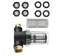 Filtre à eau en ligne pour machine en métal pour disque de support de pression 3/4" Raccord de tuyau 40 100 mailles Écran de sédiment Filtre à eau en maille métallique Filtre en ligne pour tuyau