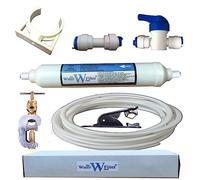 Filtre à eau et kit de plomberie pour réfrigérateur américain avec tuyau d'eau et raccords pour Samsung, LG, Daewoo, GE et plus encore