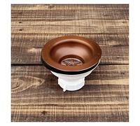 Filtre à eau, Filtre d'évier en cuivre plaqué, drains de cuisine, accessoires lavabo, filtre, drain, Jingxin(Burn Orange)