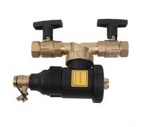 Filtre à eau HVAC pour chauffage central et séparateur de boues pour protection de chaudière, grille en acier inoxydable anti-rouille (DN25/1 valve mâle)