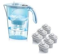 Laica – Kit de filtration d'eau J996 – 6 filtres + carafe filtrante – Coloris aléatoire