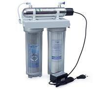 Filtre à eau lampe UV 3 stades triple système de filtration purificateur d'eau lampe de 6 W ultra travesolette cartouches de charbon actif stérilisateur