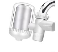 Filtre à eau lavable pour robinet de cuisine avec technologie de filtration avancée pour une eau propre du robinet, design peu encombrant pour boire, cuisiner et laver les fruits et légumes (A)