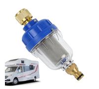 Filtre à eau marine | Purificateur de robinet en acier inoxydable à installation rapide | Filtre à impuretés pour robinet d'extérieur de camping | pour remorque de voyage, caravane, camping-car