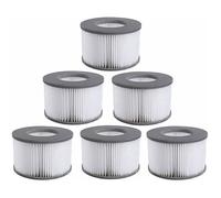 Filtre à eau - MSpa - Lot de 6 - Filtration automatique - Compatible jacuzzis Brast - 90 lamelles