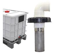 Filtre à eau pour baril de pluie, écran de filtre pour tuyau d'arrosage | Fixation du capuchon du tuyau du baril de pluie | Couvercle de filtre de tuyau de sortie de réservoir d'eau de gallon réutilis