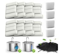 Filtre à eau pour chat - Avec 4 filtres de rechange pour neutraliser les odeurs - Kit de recharge pour fontaine à eau dans l'appartement, la maison et l'intérieur - Pour l'entretien quotidien pour un