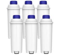 Filtre à Eau pour De'Longhi,Filtre Machine a Cafe Delonghi-Cartouche Filtrante Compatible Dinamica, Magnifica S-Lot de 6