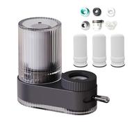 Filtre à eau pour robinet avec filtration ultra absorbantes avec 3 éléments filtrants charbon actif en céramique