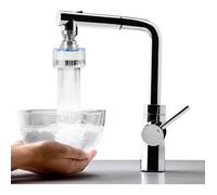 Filtre à eau pour Robinet cuisine, Economie d'eau Purificateur Anti-Calcaire Anti-éclaboussure, Pivotant 360° Universel