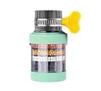 Filtre à eau pour robinets de cuisine - Filtre à eau d'évier avec charbon actif, design anti-éclaboussures | Support de purification de l'eau pour salle de bain, toilettes,