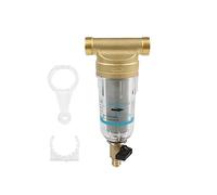 Filtre à eau, Pré-filtre à eau en acier inoxydable, purificateur avant manomètre, lavage contre-courant cuivre for enlever la rouille, tuyau de sédiments, nettoyeur indirect boissons(6 Points)