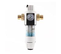 Filtre à eau, Pré-filtre à eau en acier inoxydable, purificateur avant manomètre, lavage contre-courant cuivre for enlever la rouille, tuyau de sédiments, nettoyeur indirect boissons(4 Points-01)