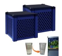 Filtre à eau Pure Cube 2.0 Pure Cube Water Trough Filter 2.0, Eco-Aquarium Water Trough Purifier Cube Activated Carbon Filter Media Honeycomb For Fish Tanks, Horse Troughs(2pcs)