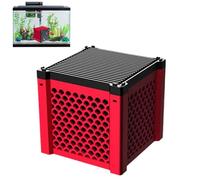 Filtre à eau Pure Cube Purificateur d'eau Eco-Aquarium Cube Filtre à charbon actif pour aquariums, bacs à chevaux, filtration super forte et contrôle des odeurs (rouge)