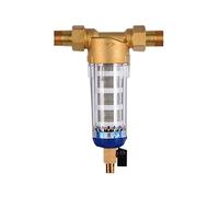 Filtre à eau, Purificateur de pré-filtre, filtre à eau sédiments for toute la maison, système préfiltre central contre-courant en acier inoxydable(DN15-01)