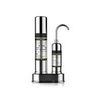 Filtre à eau, Purificateur d'eau domestique robinet filtre robinet filtre à eau diatomée charbon actif purificateur Machine 304 acier inoxydable