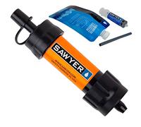 Filtre à Eau Sawyer Mini PointONE pour l'Extérieur - Élimine 100% des Microplastiques et 99,99999% des Bactéries (Orange)