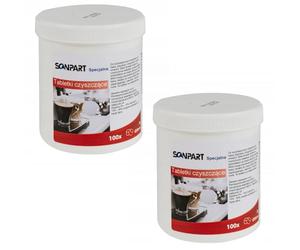 Filtre à eau ScanPart pour machine à café + 100 pastilles de nettoyage de 2 g - Entretien de la machine à café - Réduction du calcaire - Protection du circuit - Amélioration du goût - Accessoires pour