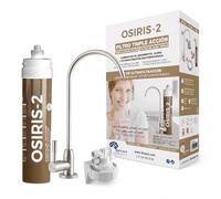 Filtre à eau sous comptoir triple action avec robinet. Osiris-2. Réduit le chlore, les saveurs et les odeurs de l'eau. Élimine la sédimentation. Élimine les bactéries à 99,99%. Babagua.