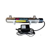 Filtre a Eau, Stérilisateur d'eau UV en acier inoxydable 110/220, filtre de désinfection directe de boisson à lampe à tube ultraviolet, purificateur d'aquarium,Osmoseur Aquarium