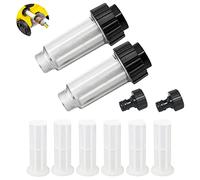 Filtre à eau, tuyau d'arrosage, filtre à eau pour camping-car, pré-filtre à eau de 3/4", kit avec 6 inserts de filtration + 2 adaptateurs rapides pour nettoyeur haute pression, arrosage de jardin