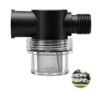 Filtre à eau universel à visser avec maille en acier inoxydable, entrée de tuyau 1/2 pour camping-car, bateau, camping-car, caravane, pelouse, utilisation marine