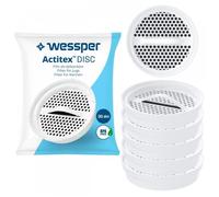 FILTRE À EAU WESSPER ACTITEX™ DISC - 5 PIÈCES COMPATIBLE AVEC CARAFES BRITA CLASSIC, DAFI CRYSTAL