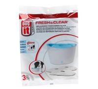 Filtre à eau Zeus Fresh & Clear Blanc 17x3,5x21,5 cm