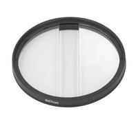 Filtre à Effet Dioptrique divisé à Champ Central, Filtre à Effet Spécial à Double Prisme Demi-Lune pour Appareil Photo Filtre Dioptrique de Séparation de Champ Central (67MM)