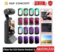 Filtre à effet sportif K&F CONCEPT pour DJI Osmo Pocket 3 UV CPL ND ND/PL Black Mist 1/2 1/4 1/8 LPR Star 1.2X Ensemble de filtres grand angle 1 Blue Streak