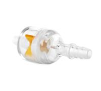 Filtre à essence - Fast Flow II - transparent et orange, raccord de tuyau 7mm, grande chambre à essence, longueur 57mm