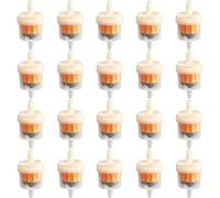 Filtre À Essence Moto 20 Pièces Filtre À Carburant En Ligne De Gaz Filtre À Carburant Universel Pour Éliminer Les Impuretés Dans L'essence, Moto 6-8mm, Scooter, Générateur, Tondeuse À Gazon, Voiture