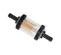 Filtre à essence pour moto, résistant à la chaleur, filtre à carburant pour moto de 6 mm de diamètre (noir)