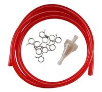 Filtre à essence + tuyau d'essence rouge 100 cm + pince à ressort en kit pour Peugeot Speedfight