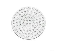 Filtre à expresso réutilisable en acier inoxydable double couche 53 mm pour une distribution uniforme de l'eau (53 mm)