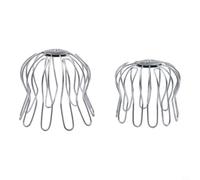 Filtre à feuilles réglable pour systèmes de gouttières en fer galvanisé double taille 75-85 mm et 90-100 mm en forme de dôme ajouré rapide pour toit balcon