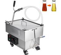 Filtre à friture mobile VEVOR, capacité du réservoir d'huile 18 L, système de filtration d'huile avec vitesse de filtration d'huile de 10 L/min, système de filtration d'huile de friture sur roulettes