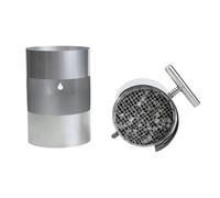 Filtre à fumées de bois ABCAT® sortie arrière Ø150x190 mm inox