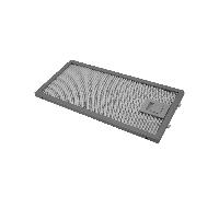 Filtre à graisse en métal 124x254mm compatible avec Ikea 4055348199