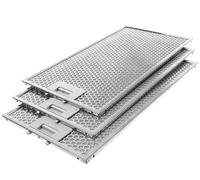 Filtre à graisse en métal 234x418mm d'origine Siemens 11023817